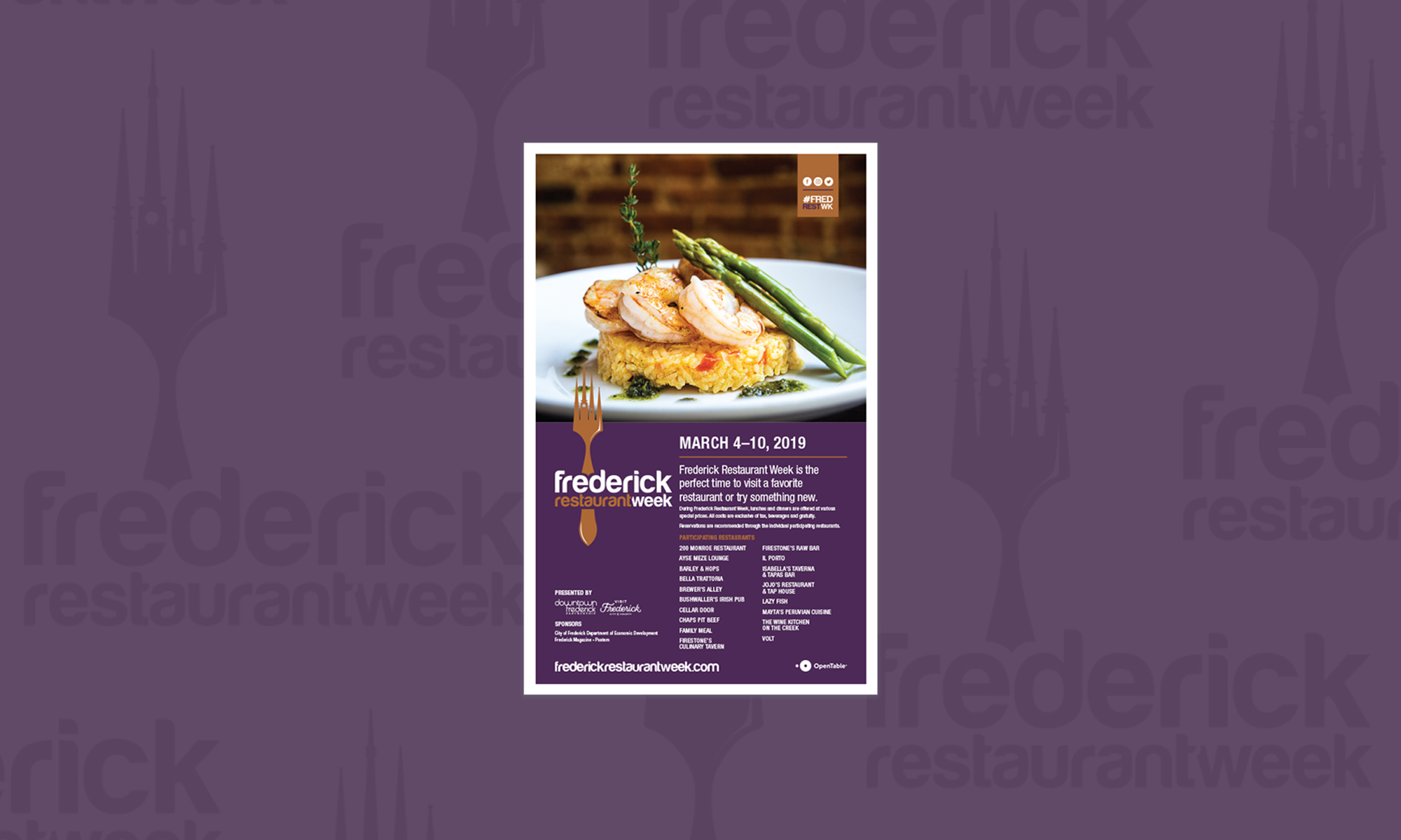 Frederick Restaurant Week 2019